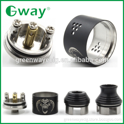 2015 Greenway wholesale pure copper connector updated baal atomizer, baal v2 rda vs zephyr buddha rda